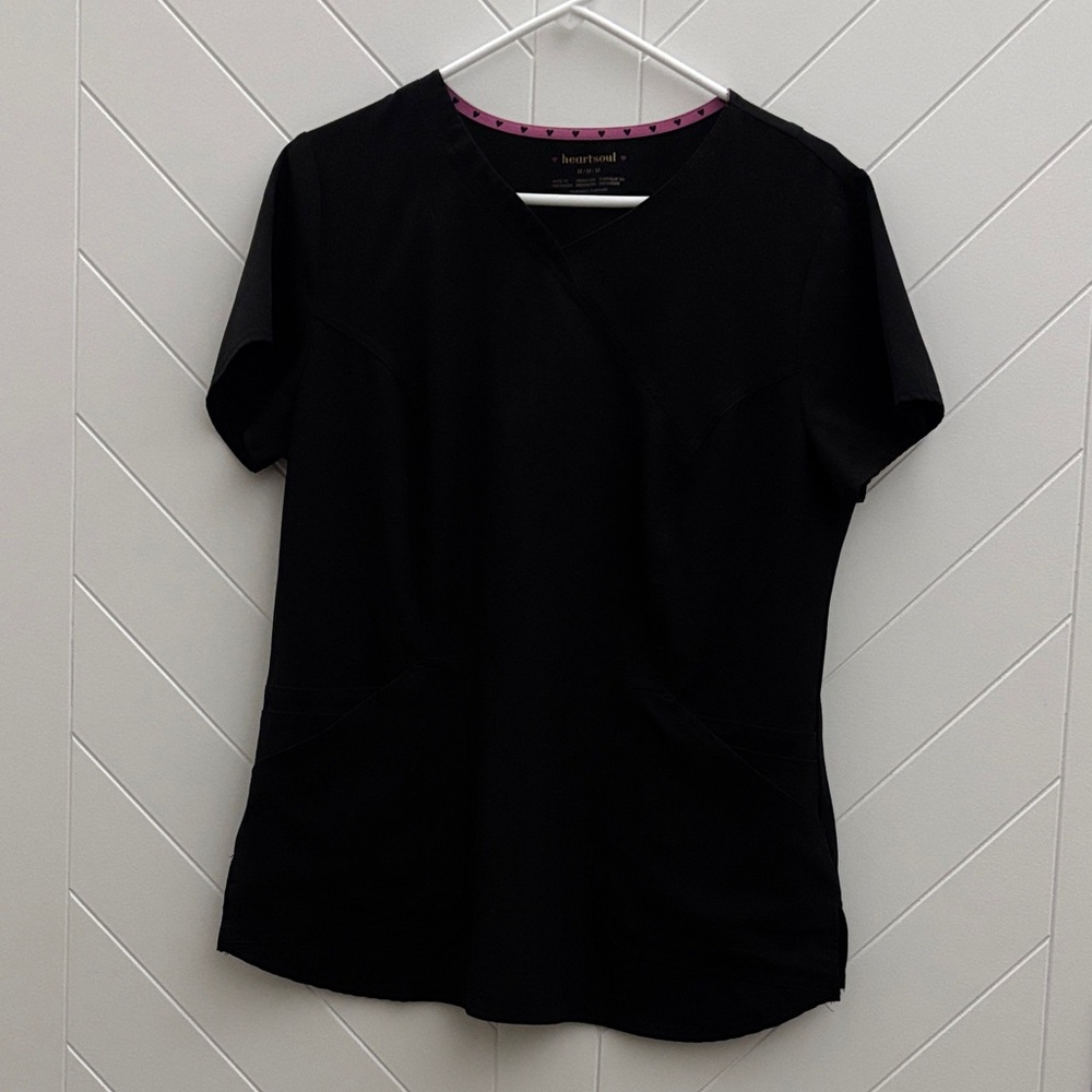 HeartSoul Women's Black Scrub Set